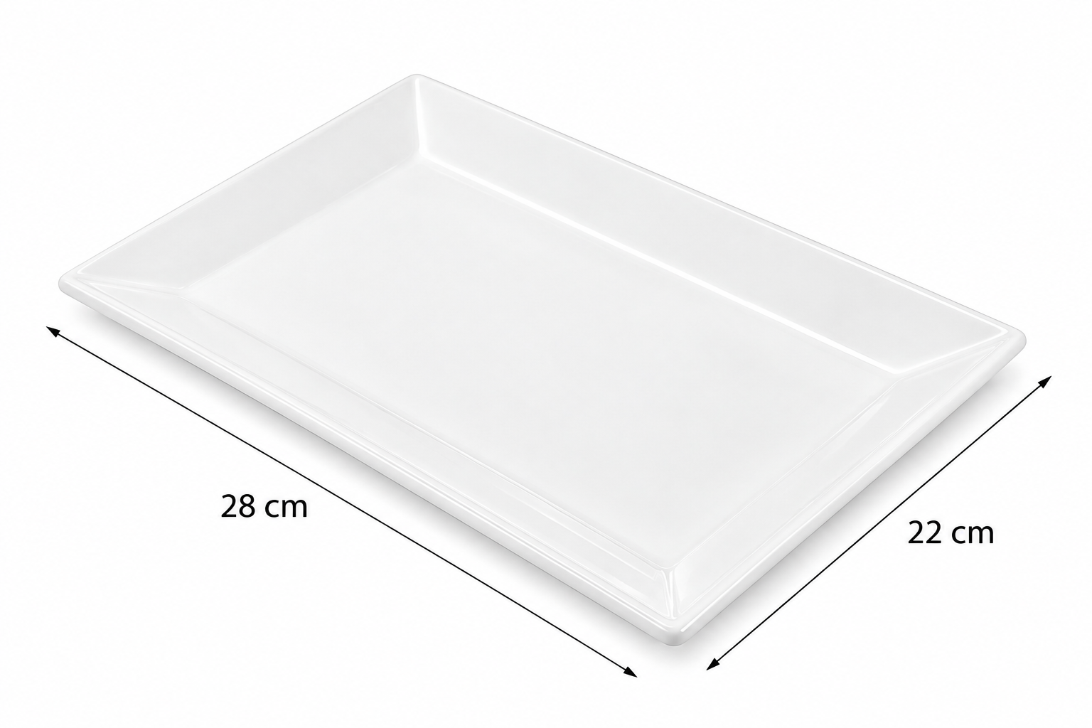 Servierplatte  22 x 28 cm